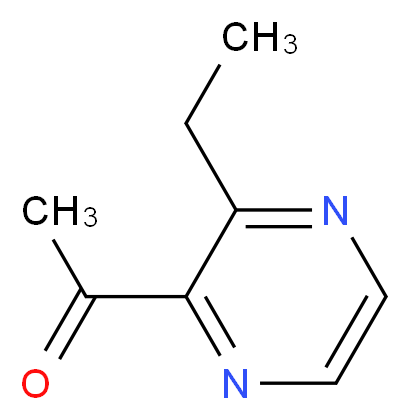 2-乙酰基-3-乙基吡嗪_分子结构_CAS_32974-92-8)