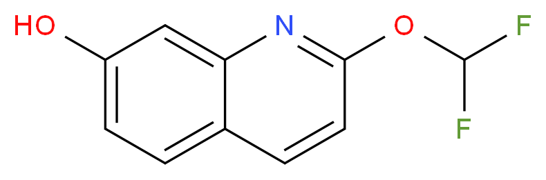 2-(DifluoroMethoxy)quinolin-7-ol_分子结构_CAS_1261475-30-2)