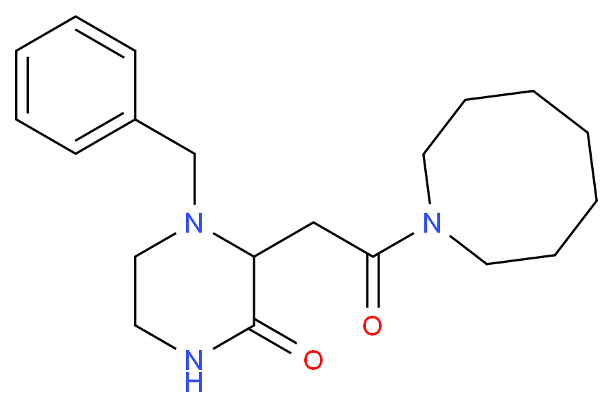 3-(2-azocan-1-yl-2-oxoethyl)-4-benzylpiperazin-2-one_分子结构_CAS_)