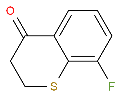 8-fluoro-3,4-dihydro-2H-1-benzothiopyran-4-one_分子结构_CAS_21243-12-9