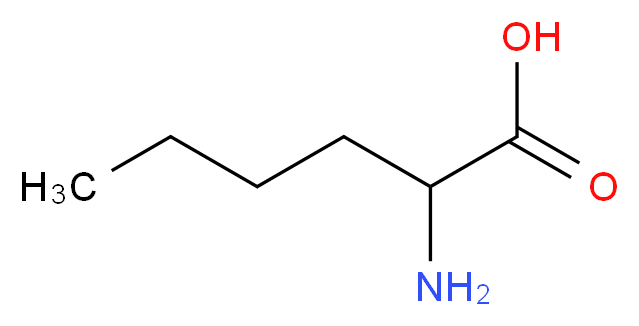 2-aminohexanoic acid_分子结构_CAS_327-57-1