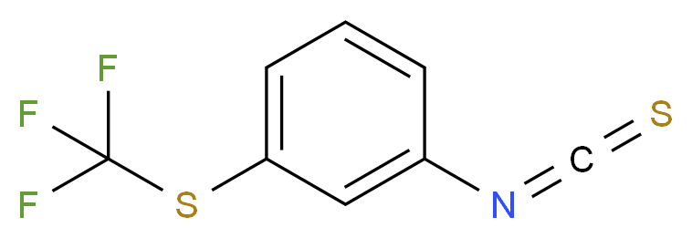 3-(三氟甲硫基)异硫氰酸苯酯_分子结构_CAS_42729-26-0)