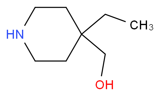 (4-ethylpiperidin-4-yl)methanol_分子结构_CAS_1256643-15-8