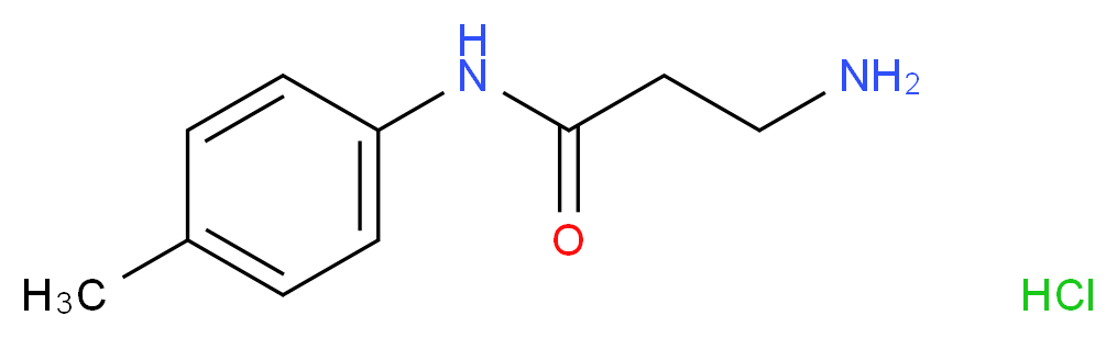 3-Amino-N-(4-methylphenyl)propanamide hydrochloride_分子结构_CAS_)