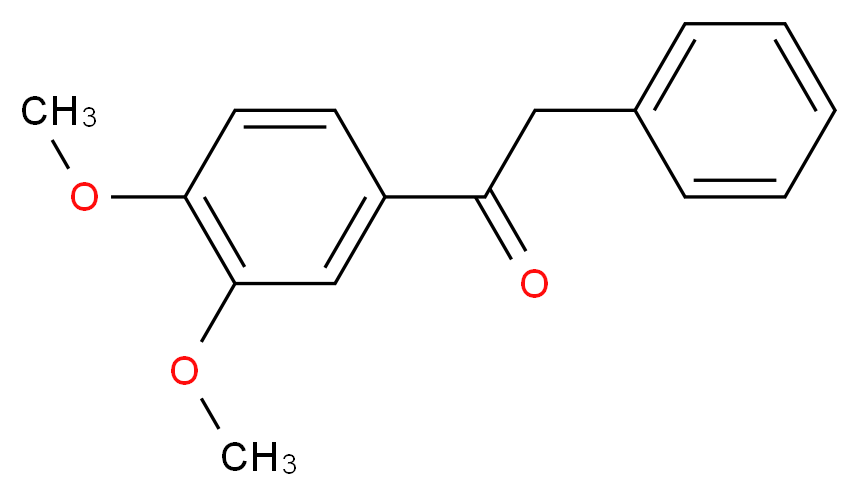 1-(3,4-dimethoxyphenyl)-2-phenylethan-1-one_分子结构_CAS_3141-93-3