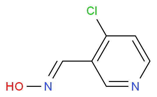 (E)-4-Chloronicotinaldehyde oxime_分子结构_CAS_)