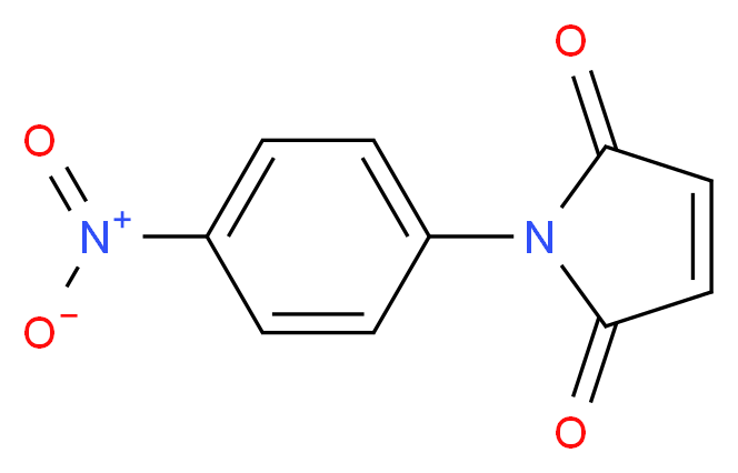 (4-NITROPHENYL) MALEIMIDE_分子结构_CAS_4338-06-1)