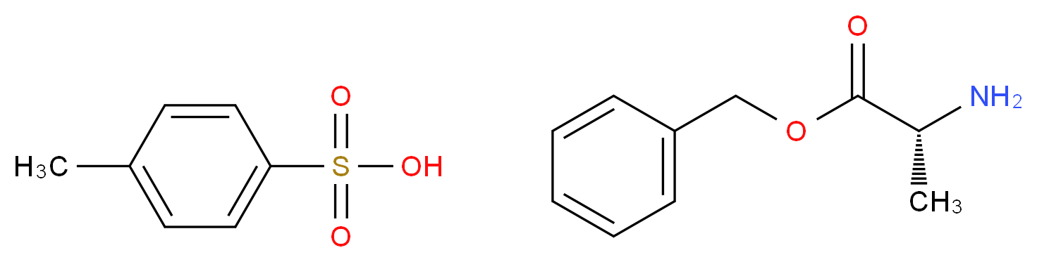 D-Alanine benzyl ester p-toluenesulfonate salt_分子结构_CAS_41036-32-2)