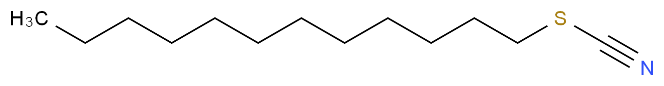 (dodecylsulfanyl)carbonitrile_分子结构_CAS_765-15-1