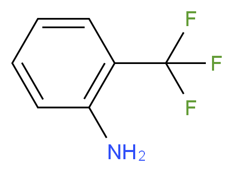 2-(trifluoromethyl)aniline_分子结构_CAS_88-17-5
