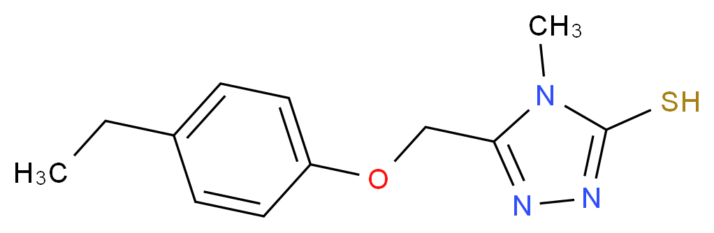 5-[(4-Ethylphenoxy)methyl]-4-methyl-4H-1,2,4-triazole-3-thiol_分子结构_CAS_667435-97-4)