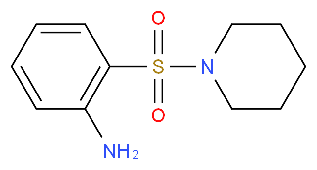 1-[(2-Aminophenyl)sulfonyl]piperidine_分子结构_CAS_436095-30-6)