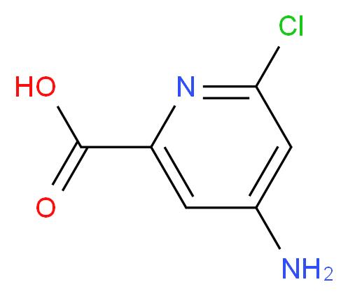 4-amino-6-chloropicolinic acid_分子结构_CAS_546141-56-4)