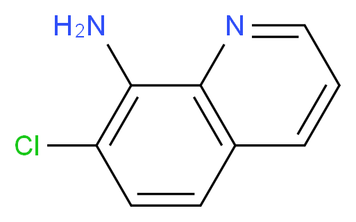 7-Chloroquinolin-8-amine_分子结构_CAS_6338-98-3)