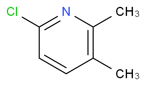 6-chloro-2,3-dimethylpyridine_分子结构_CAS_72093-13-1)