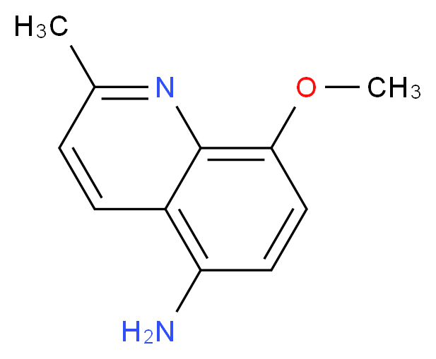 8-methoxy-2-methyl-5-quinolinamine_分子结构_CAS_82450-28-0)