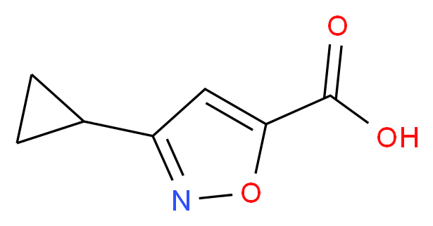 3-cyclopropyl-1,2-oxazole-5-carboxylic acid_分子结构_CAS_870704-25-9
