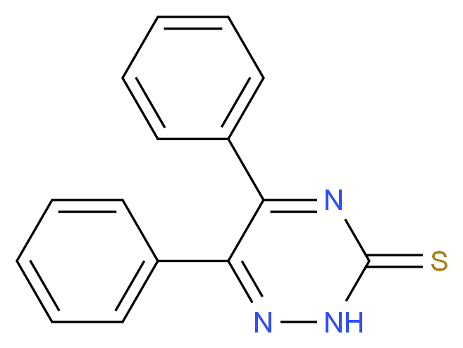 5,6-Diphenyl-1,2,4-triazine-3(2H)-thione_分子结构_CAS_37469-24-2)