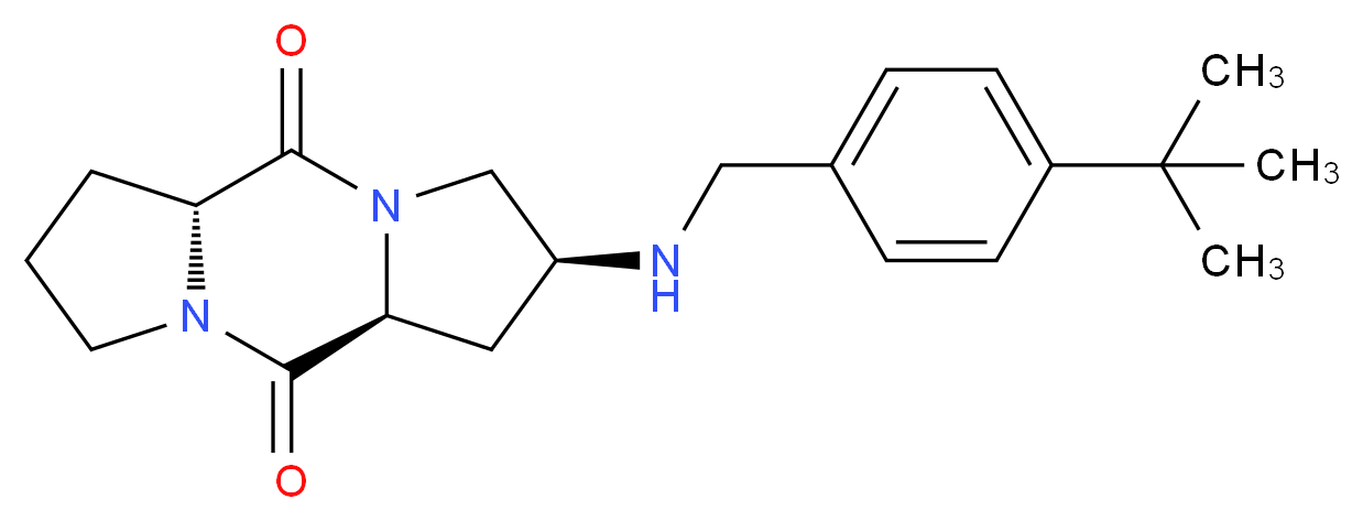 (2S,5aR,10aS)-2-[(4-tert-butylbenzyl)amino]octahydro-5H,10H-dipyrrolo[1,2-a:1',2'-d]pyrazine-5,10-dione_分子结构_CAS_)