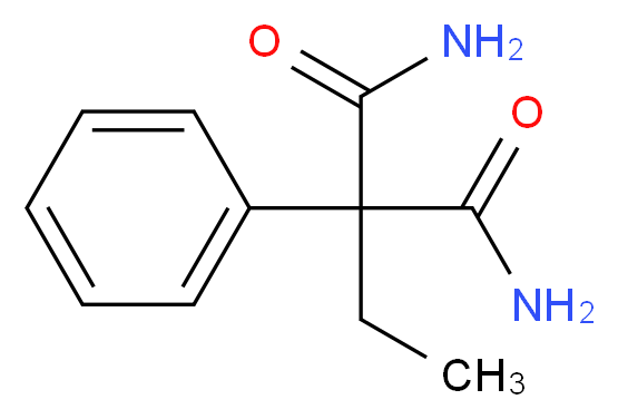 2-Ethyl-2-phenylmalonamide_分子结构_CAS_7206-76-0)