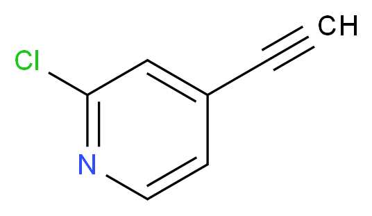 2-chloro-4-ethynylpyridine_分子结构_CAS_945717-09-9