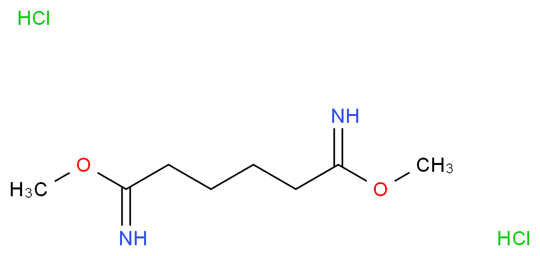 二亚胺代己二酸二甲酯 二盐酸盐_分子结构_CAS_14620-72-5)