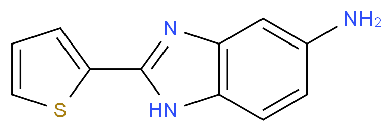 2-(thiophen-2-yl)-1H-1,3-benzodiazol-5-amine_分子结构_CAS_)