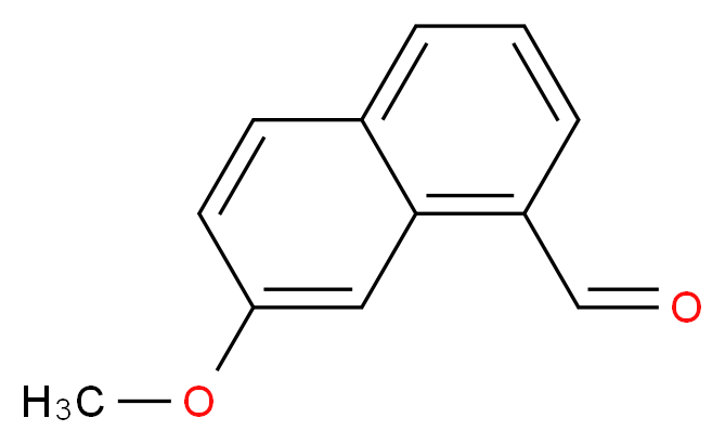 7-methoxynaphthalene-1-carbaldehyde_分子结构_CAS_158365-55-0