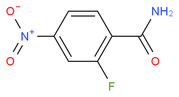 2-fluoro-4-nitrobenzamide_分子结构_CAS_350-32-3