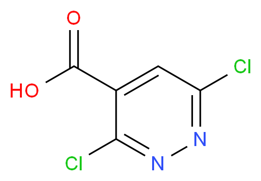 3,6-Dichloropyridazine-4-carboxylic acid_分子结构_CAS_51149-08-7)