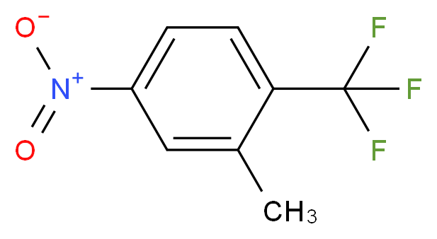 2-methyl-4-nitro-1-(trifluoromethyl)benzene_分子结构_CAS_1960-52-7