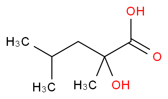 2-Hydroxy-2,4-dimethylpentanoic acid_分子结构_CAS_3639-23-4)