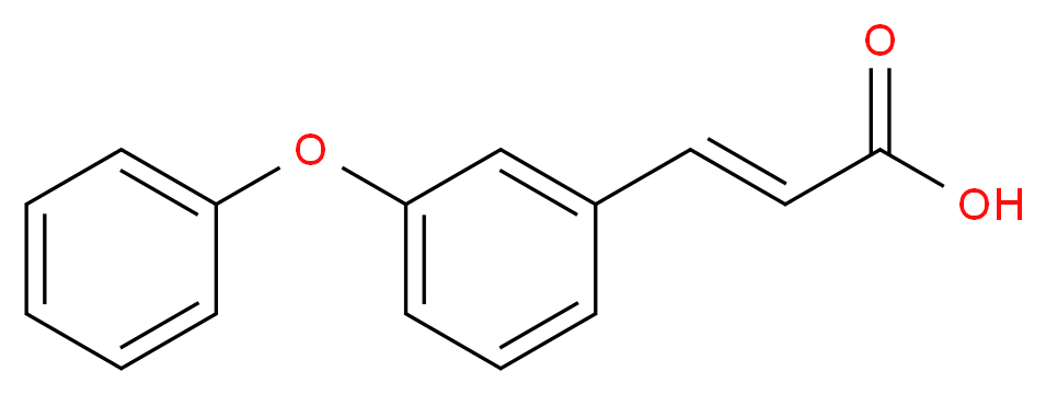 (2E)-3-(3-phenoxyphenyl)prop-2-enoic acid_分子结构_CAS_77124-20-0