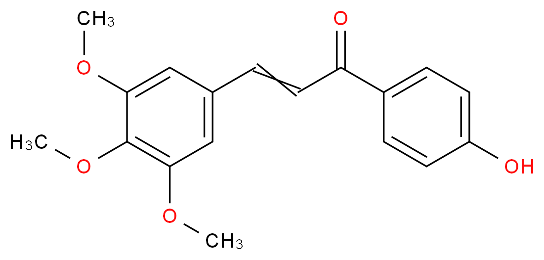 trans-4'-Hydroxy-3,4,5-trimethoxychalcone_分子结构_CAS_108132-05-4)