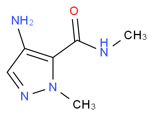 4-amino-N,1-dimethyl-1H-pyrazole-5-carboxamide_分子结构_CAS_957261-73-3)