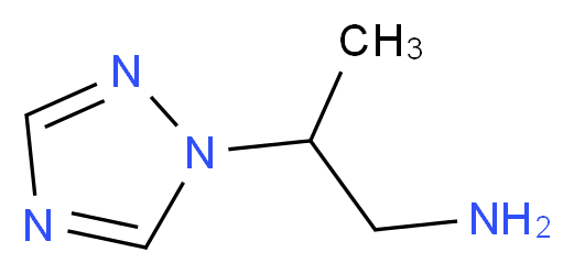2-(1H-1,2,4-triazol-1-yl)propan-1-amine_分子结构_CAS_876669-35-1
