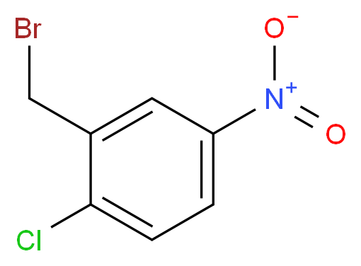 2-(Bromomethyl)-1-chloro-4-nitrobenzene_分子结构_CAS_52427-01-7)