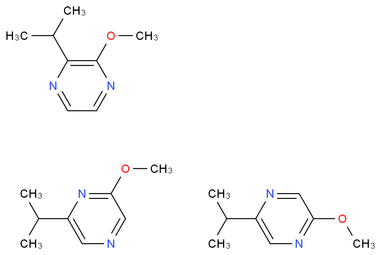 2-甲氧基-3(5或6)-异丙基吡嗪_分子结构_CAS_93905-03-4)