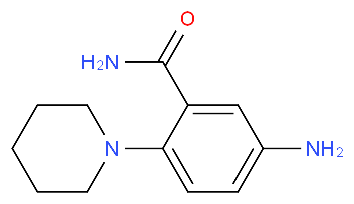 5-Amino-2-piperidin-1-yl-benzamide_分子结构_CAS_50891-33-3)