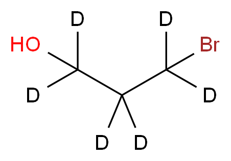 3-bromo(<sup>2</sup>H<sub>6</sub>)propan-1-ol_分子结构_CAS_284474-43-7