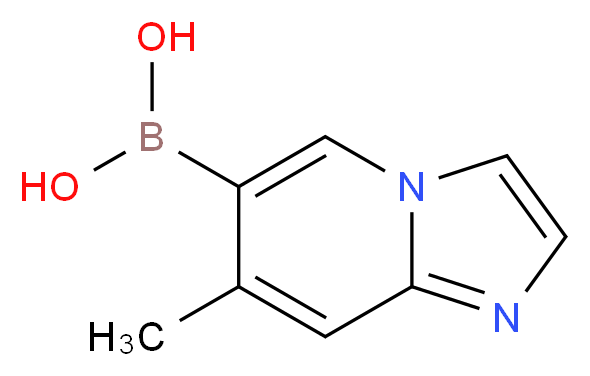 {7-methylimidazo[1,2-a]pyridin-6-yl}boronic acid_分子结构_CAS_957062-57-6