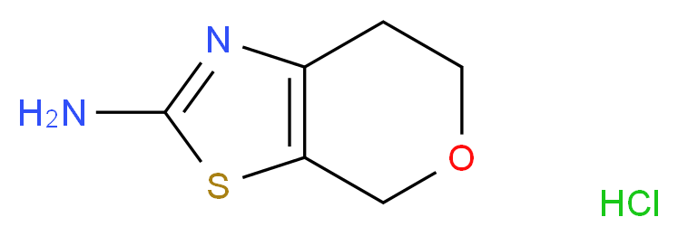 6,7-Dihydro-4H-pyrano[4,3-d]thiazol-2-amine hydrochloride_分子结构_CAS_623931-31-7)