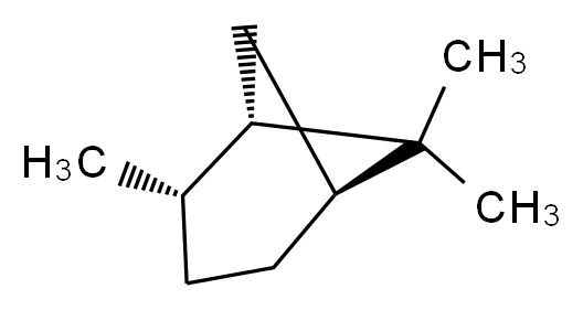 (1S,2S,5S)-2,6,6-trimethylbicyclo[3.1.1]heptane_分子结构_CAS_10281-53-5