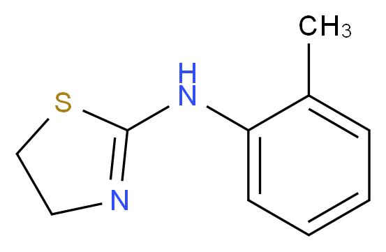 N-(2-methylphenyl)-4,5-dihydro-1,3-thiazol-2-amine_分子结构_CAS_35160-10-2