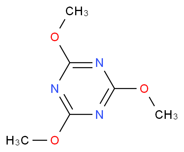 trimethoxy-1,3,5-triazine_分子结构_CAS_877-89-4