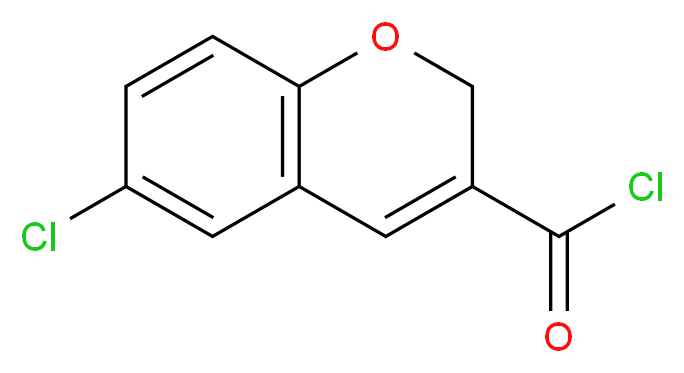 6-Chloro-2H-1-benzopyran-3-carbonyl chloride 95%+_分子结构_CAS_)