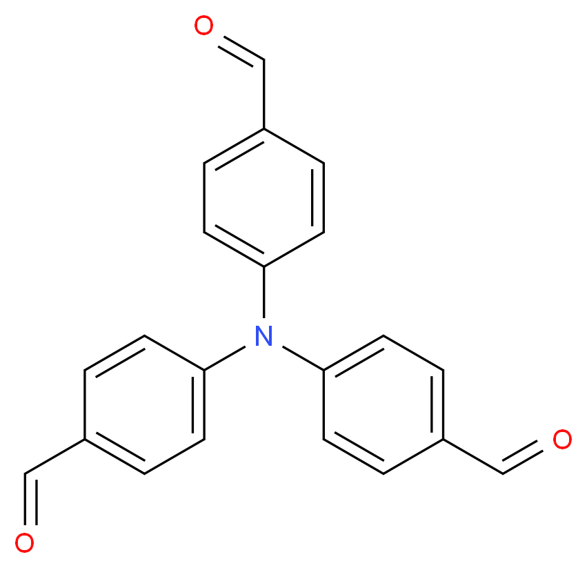 三(4-甲酰苯基)胺_分子结构_CAS_119001-43-3)