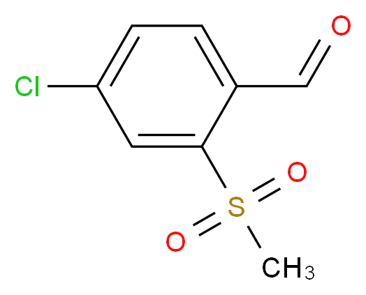 4-chloro-2-methanesulfonylbenzaldehyde_分子结构_CAS_849035-76-3