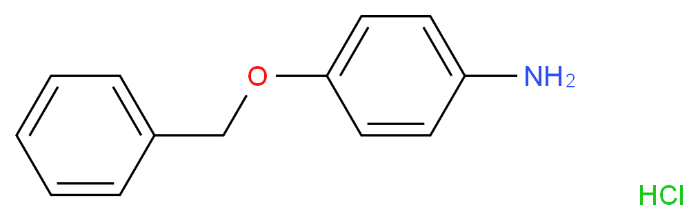 4-苄氧基苯胺 盐酸盐_分子结构_CAS_51388-20-6)