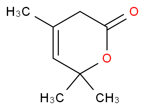 3,6-二氢-4,6,6-三甲基-2H-吡喃-2-酮_分子结构_CAS_22954-83-2)